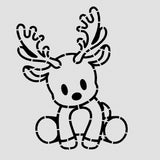 Reindeer Body Cookie Cutter | Stamp | Stencil #1