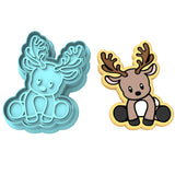 Reindeer Body Cookie Cutter | Stamp | Stencil #1