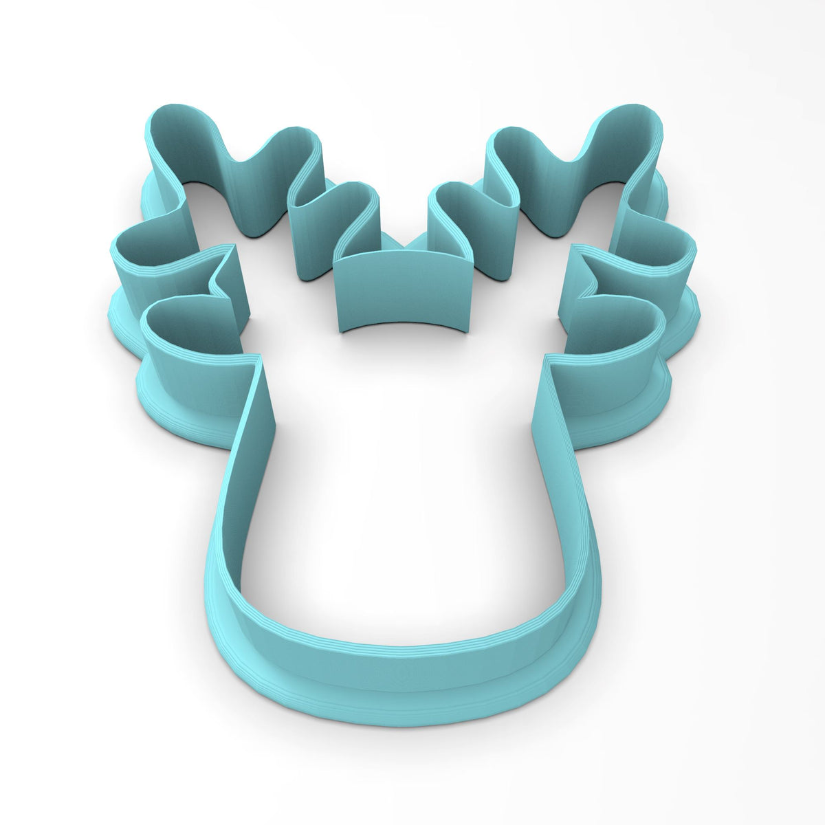 Reindeer Face Cookie Cutter | Stamp | Stencil #2