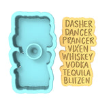 Reindeer Funny Names Cookie Cutter | Stamp | Stencil #1