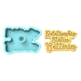 Relationship Status: Batteries Cookie Cutter | Stamp | Stencil Bachelorette & Bachelor Cookie Cutter Lady 