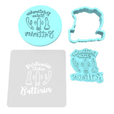 Relationship Status: Batteries Toys Cookie Cutter | Stamp | Stencil Bachelorette & Bachelor Cookie Cutter Lady MINI - 2 Inches (5cm) **FULL SET BUNDLE** Cutter + Stamp + Stencil + Debosser **BEST DEAL** 