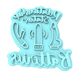 Relationship Status: Batteries Toys Cookie Cutter | Stamp | Stencil Bachelorette & Bachelor Cookie Cutter Lady MINI - 2 Inches (5cm) Stamp ONLY 