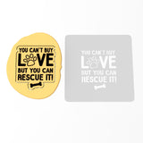 Rescue Dog Cookie Cutter | Stamp | Stencil #1