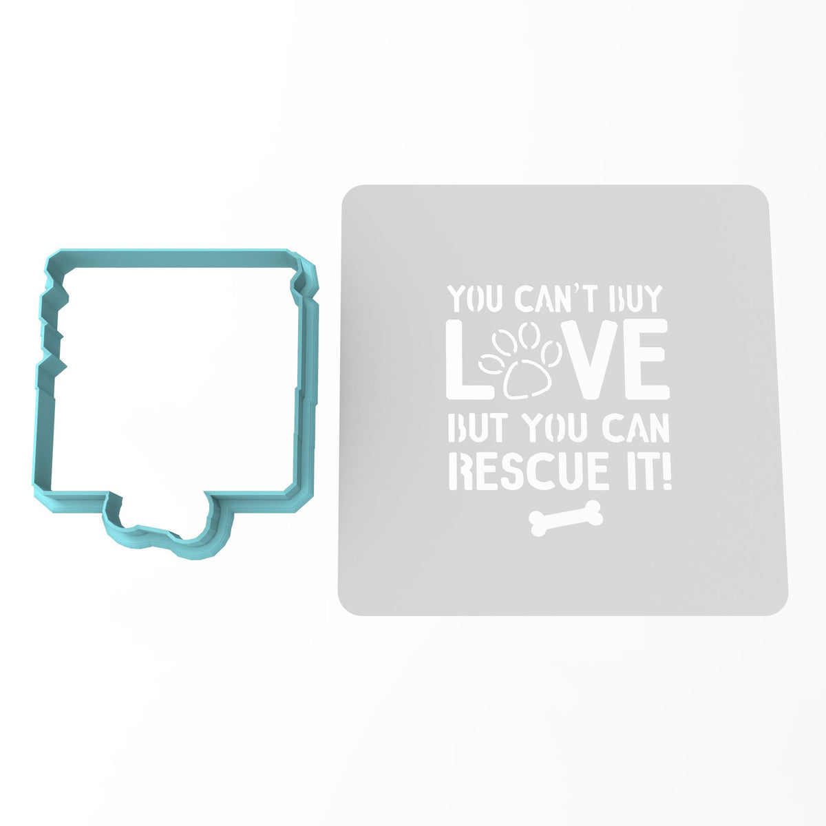 Rescue Dog Cookie Cutter | Stamp | Stencil #1