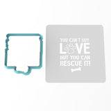 Rescue Dog Cookie Cutter | Stamp | Stencil #1
