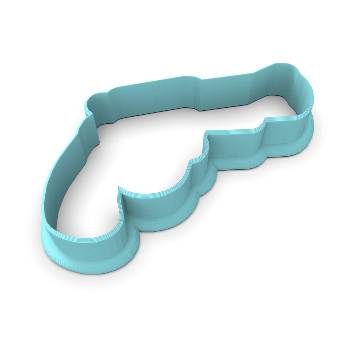 Revolver Cookie Cutter | Stamp | Stencil #1