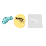 Revolver Cookie Cutter | Stamp | Stencil #1