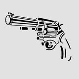 Revolver Cookie Cutter | Stamp | Stencil #1