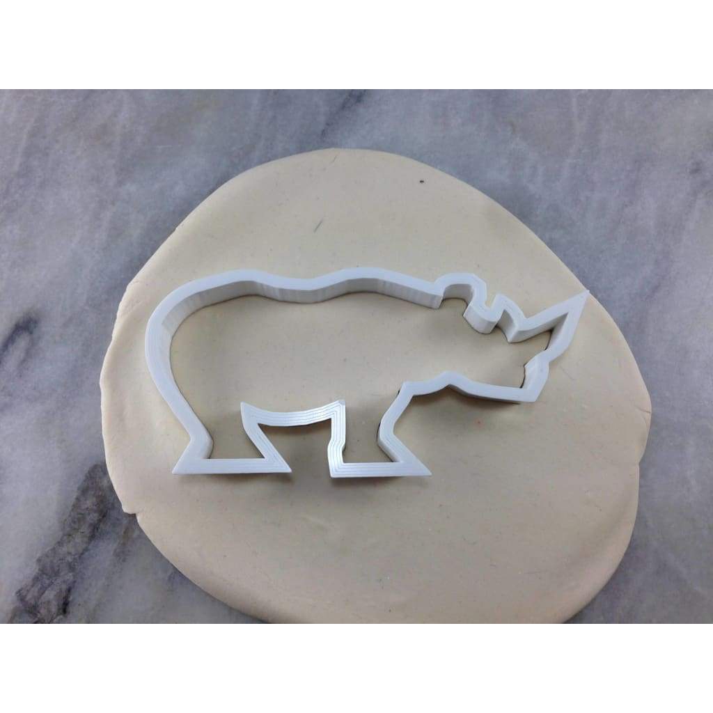 Rhino Cookie Cutter Outline #1 - Animals & Dinosaurs