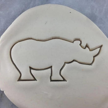 Rhino Cookie Cutter Outline #1 - Animals & Dinosaurs