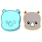 Rhino Cookie Cutter | Stamp | Stencil #1