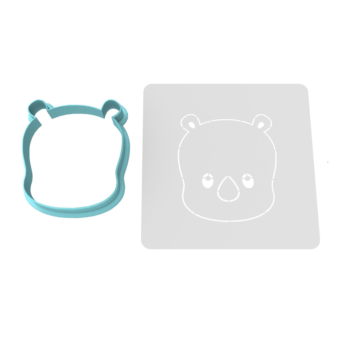 Rhino Cookie Cutter | Stamp | Stencil #1