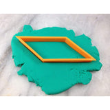 Rhombus Cookie Cutter Outline - Letters/ Numbers/ Shapes