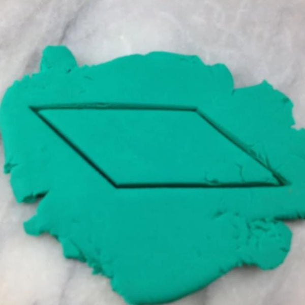 Rhombus Cookie Cutter Outline - Letters/ Numbers/ Shapes