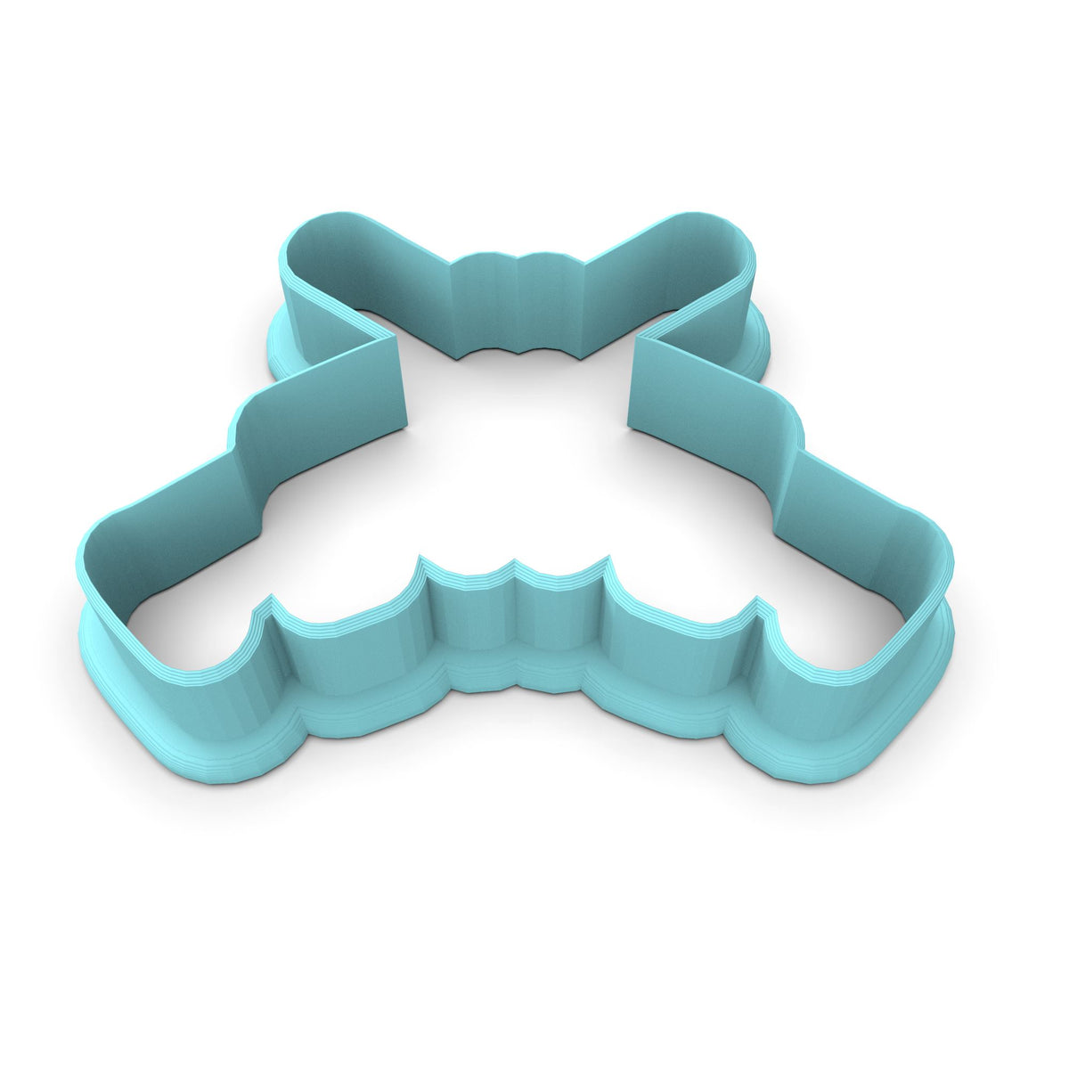 Rifles Double Cookie Cutter | Stamp | Stencil #1