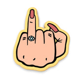 Ring Finger Bride Cookie Cutter | Stamp | Stencil #1