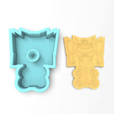 Robot Warrior Cookie Cutter | Stamp | Stencil #1