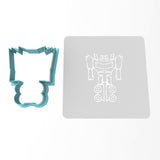 Robot Warrior Cookie Cutter | Stamp | Stencil #1