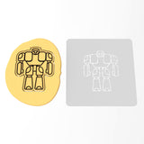 Robot Warrior Cookie Cutter | Stamp | Stencil #2