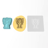 Robot Warrior Cookie Cutter | Stamp | Stencil #4