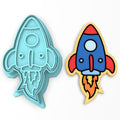 Rocketship Cookie Cutter | Stamp | Stencil #1