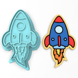 Rocketship Cookie Cutter | Stamp | Stencil #1