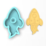 Rocketship Cookie Cutter | Stamp | Stencil #1