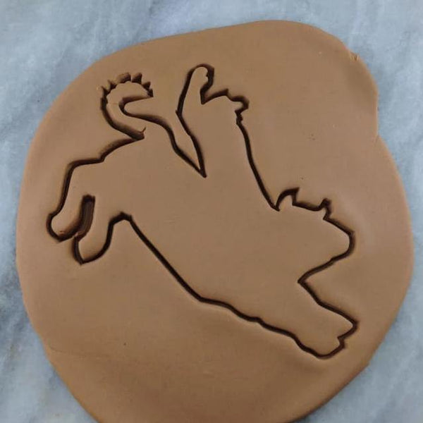 Rodeo Cowboy Cookie Cutter Outline - Animals & Dinosaurs