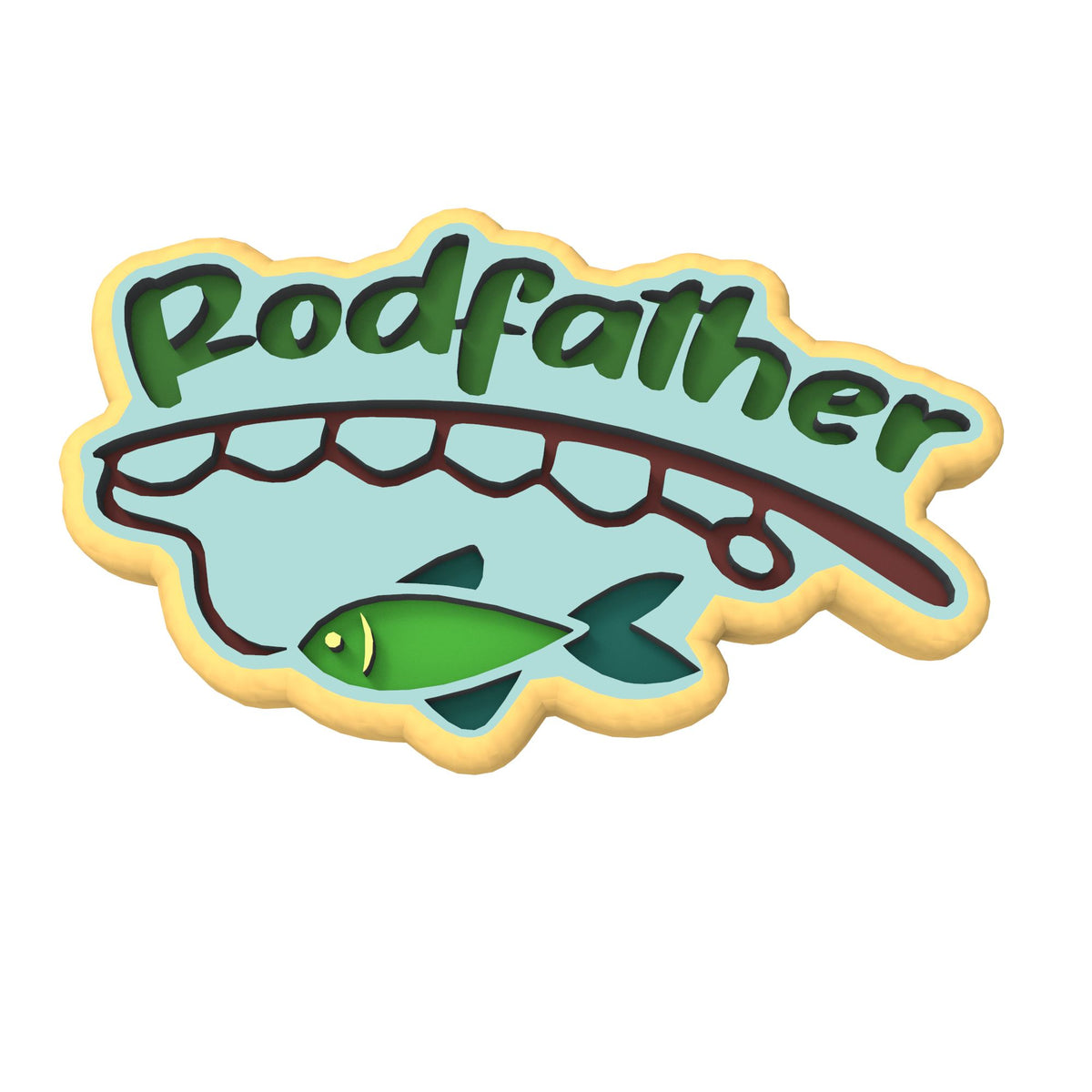 Rodfather Cookie Cutter | Stamp | Stencil #1 Boys/ Army / Outdoorsman Cookie Cutter Lady 