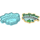 Rodfather Cookie Cutter | Stamp | Stencil #1 Boys/ Army / Outdoorsman Cookie Cutter Lady 2 Inch Small Cupcake Cutter + Stamp No