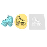 Rollerskate Cookie Cutter | Stamp | Stencil #1
