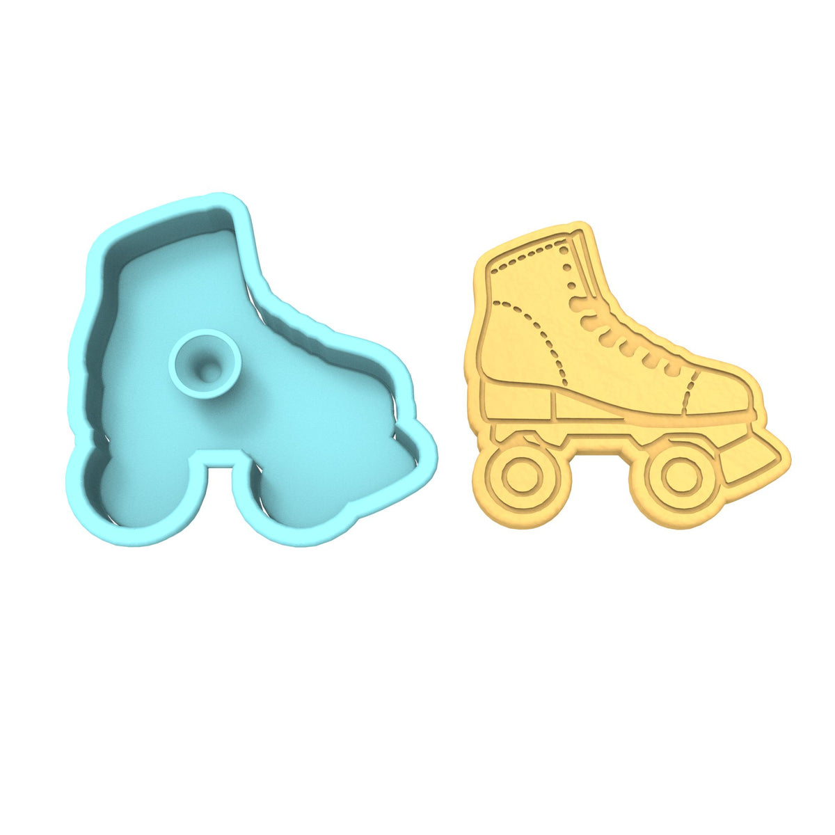 Rollerskate Cookie Cutter | Stamp | Stencil #1