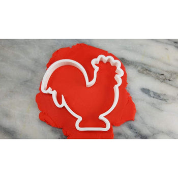 Rooster Outline Cookie Cutter #1 Animals & Dinosaurs Cookie Cutter Lady 