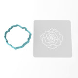 Rose Cookie Cutter | Stamp | Stencil #2 Wedding / Baby / V Day Cookie Cutter Lady 