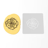 Rose Cookie Cutter | Stamp | Stencil #2 Wedding / Baby / V Day Cookie Cutter Lady 