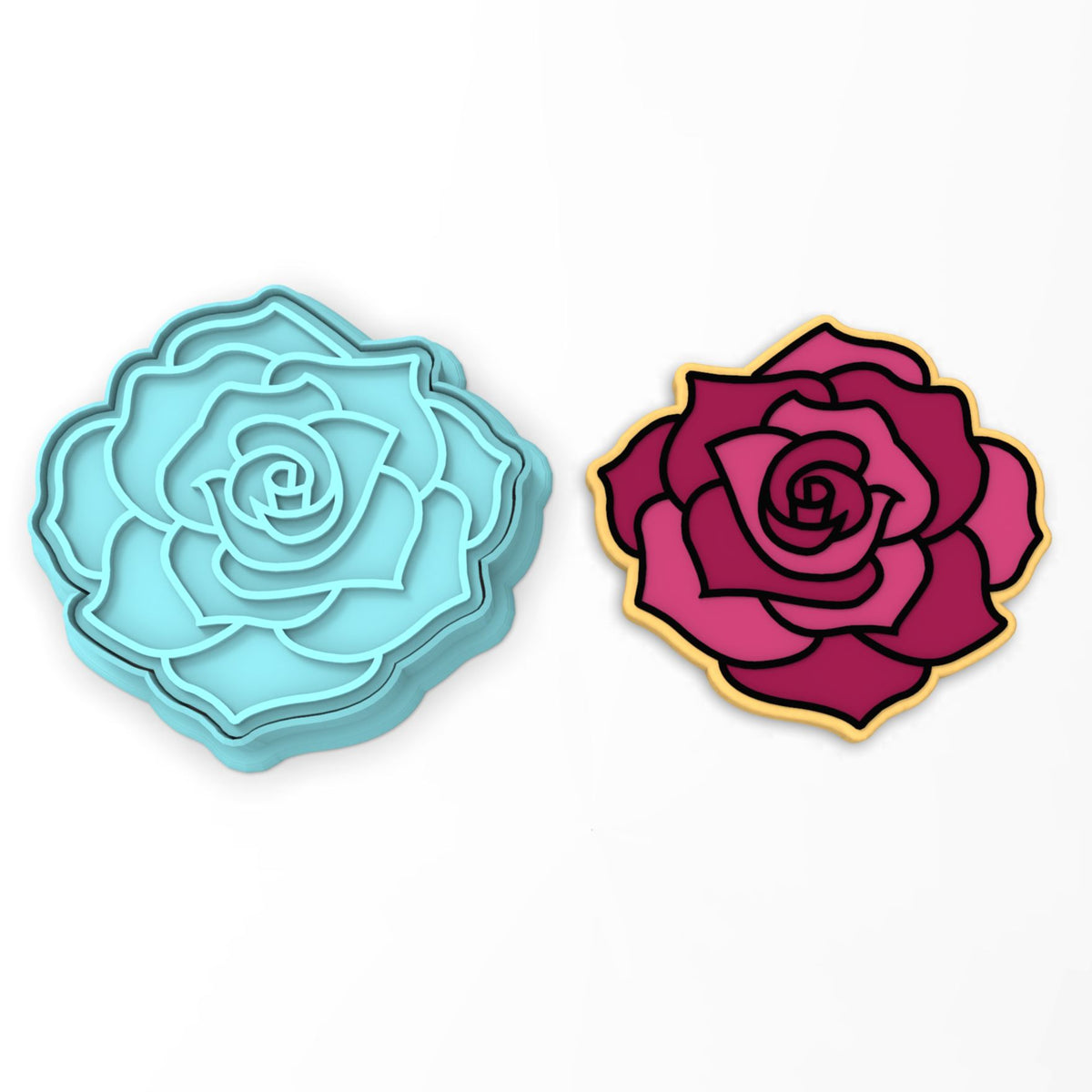 Rose Cookie Cutter | Stamp | Stencil #2