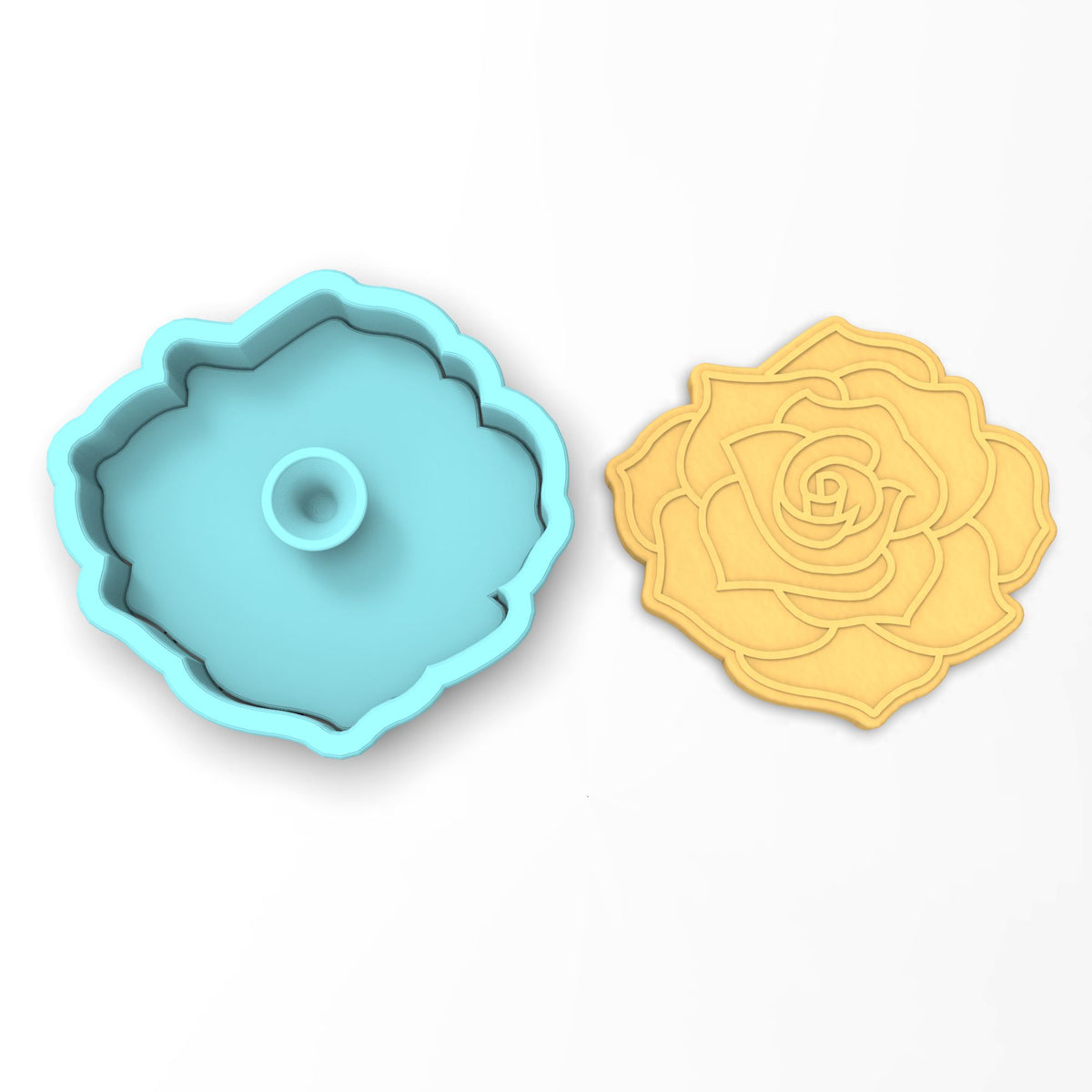 Rose Cookie Cutter | Stamp | Stencil #2