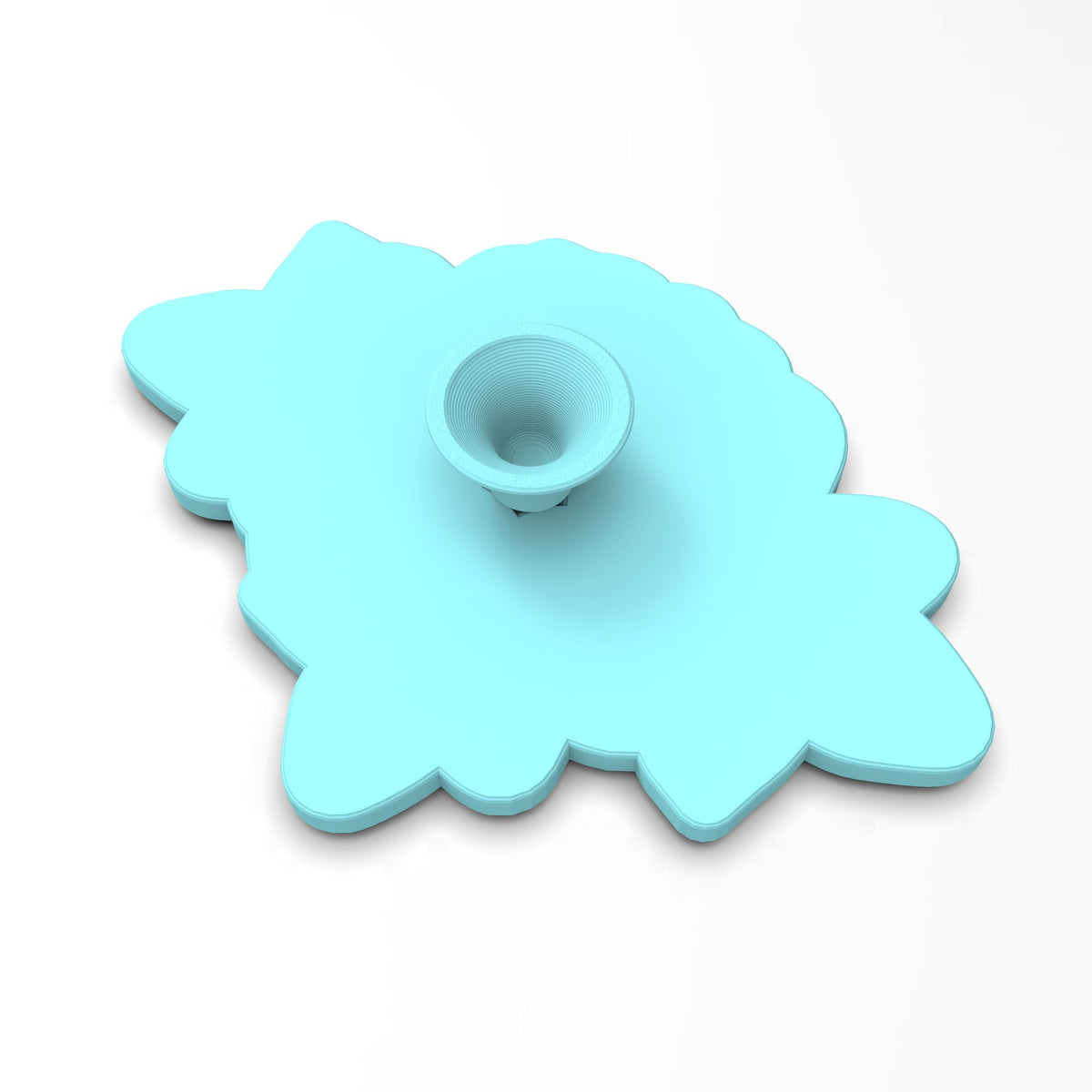Rose with Leaves Cookie Cutter | Stamp | Stencil #3