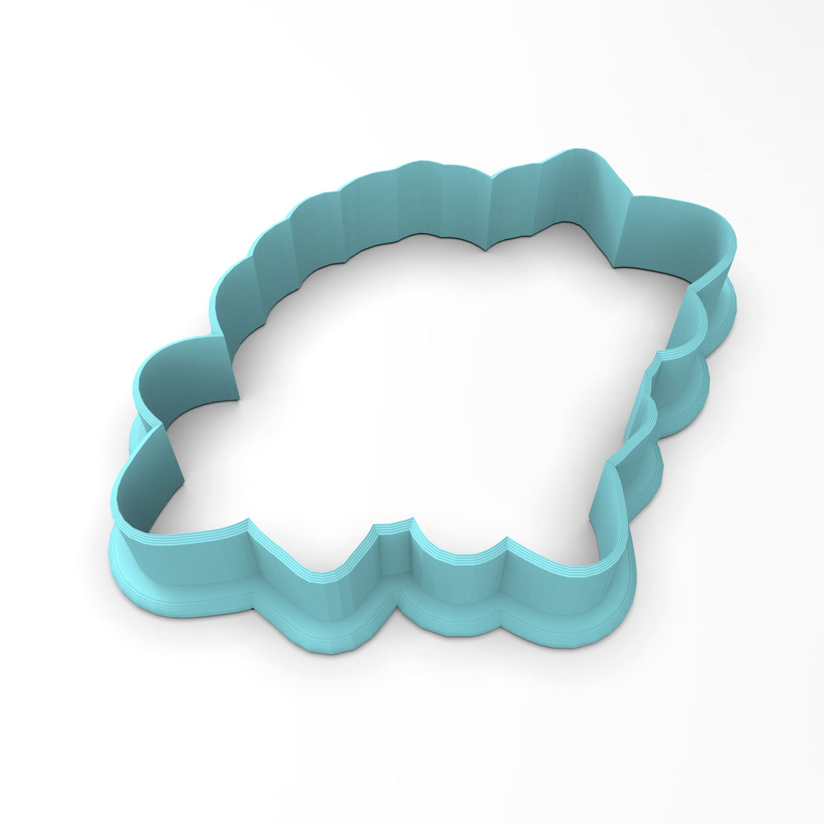 Rose with Leaves Cookie Cutter | Stamp | Stencil #3