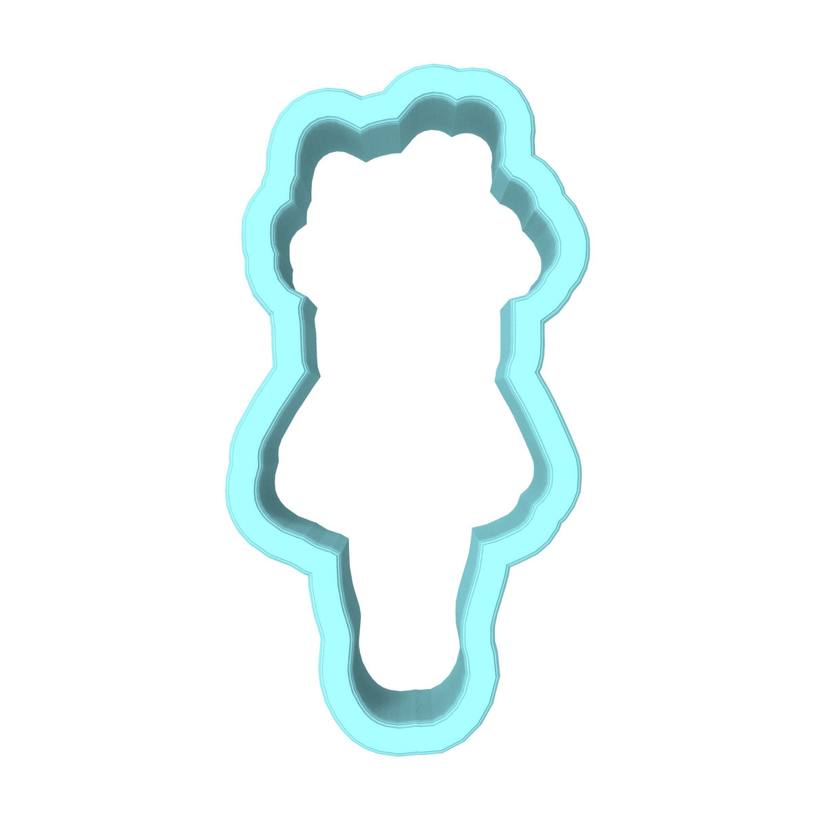 Roses Girl Cookie Cutter | Stamp | Stencil #1