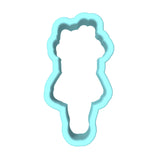 Roses Girl Cookie Cutter | Stamp | Stencil #1