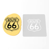 Route 66 Cookie Cutter | Stamp | Stencil #1 Comic Book / Vehicles Cookie Cutter Lady 3 Inch Cupcake/Small Cookie Stamp Only Yes