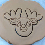 Rudolph Reindeer Cookie Cutter  Outline & Stamp
