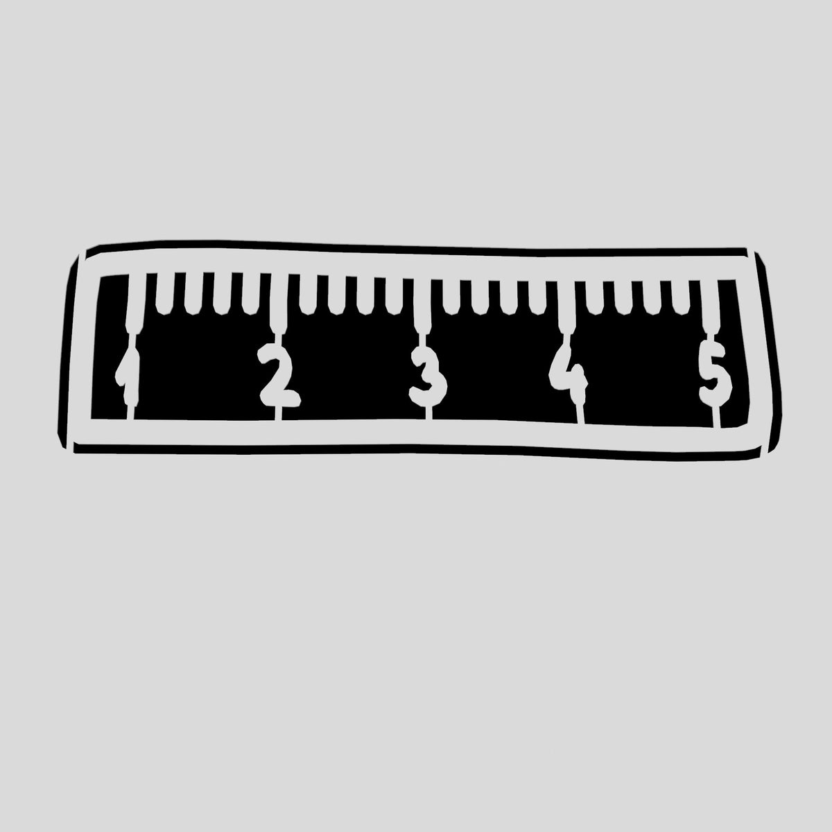 Ruler Cookie Cutter | Stamp | Stencil #1