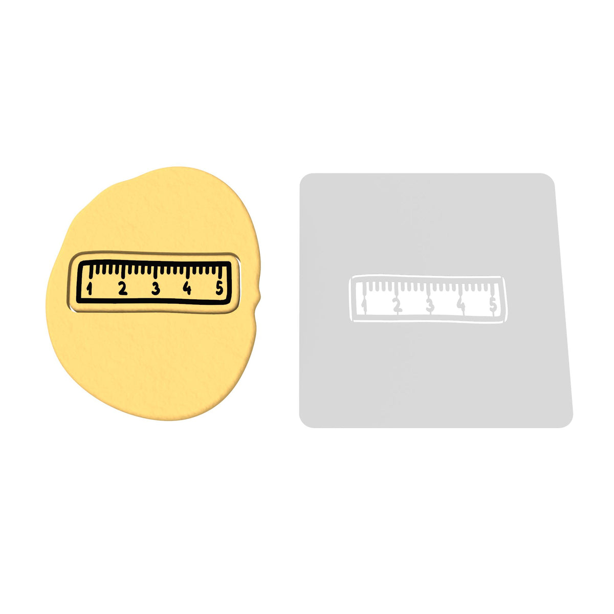 Ruler Cookie Cutter | Stamp | Stencil #1