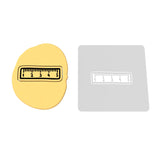Ruler Cookie Cutter | Stamp | Stencil #1