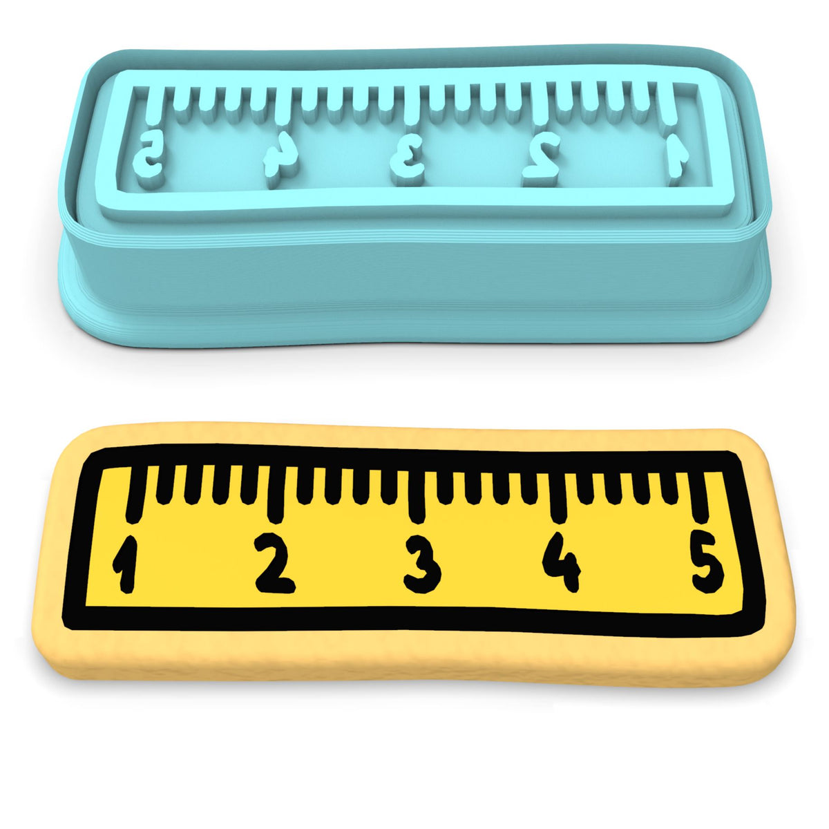 Ruler Cookie Cutter | Stamp | Stencil #1
