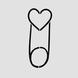 Safety Pin Cookie Cutter | Stamp | Stencil #1