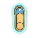 Safety Pin Cookie Cutter | Stamp | Stencil #2